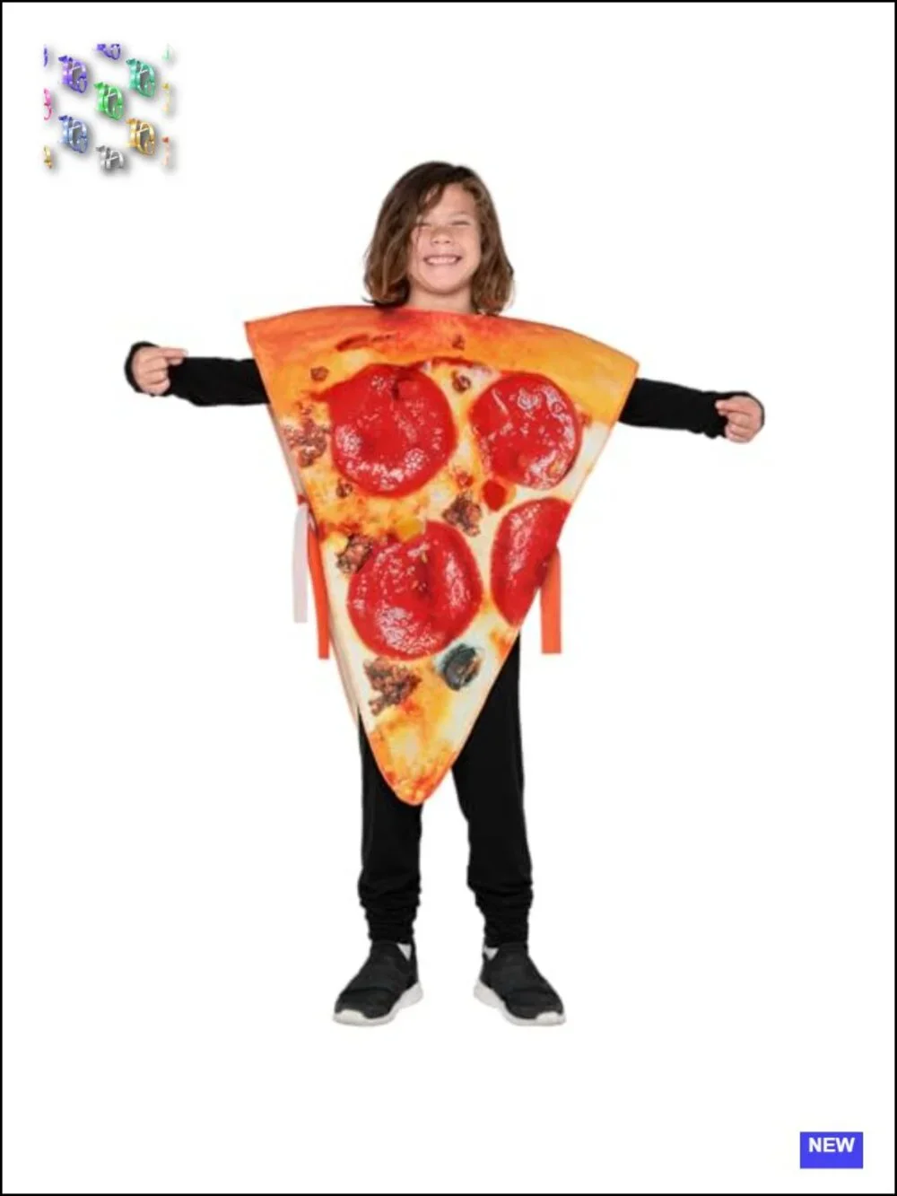 Kids Halloween Pizza Costume Slice Food Dress Up Party